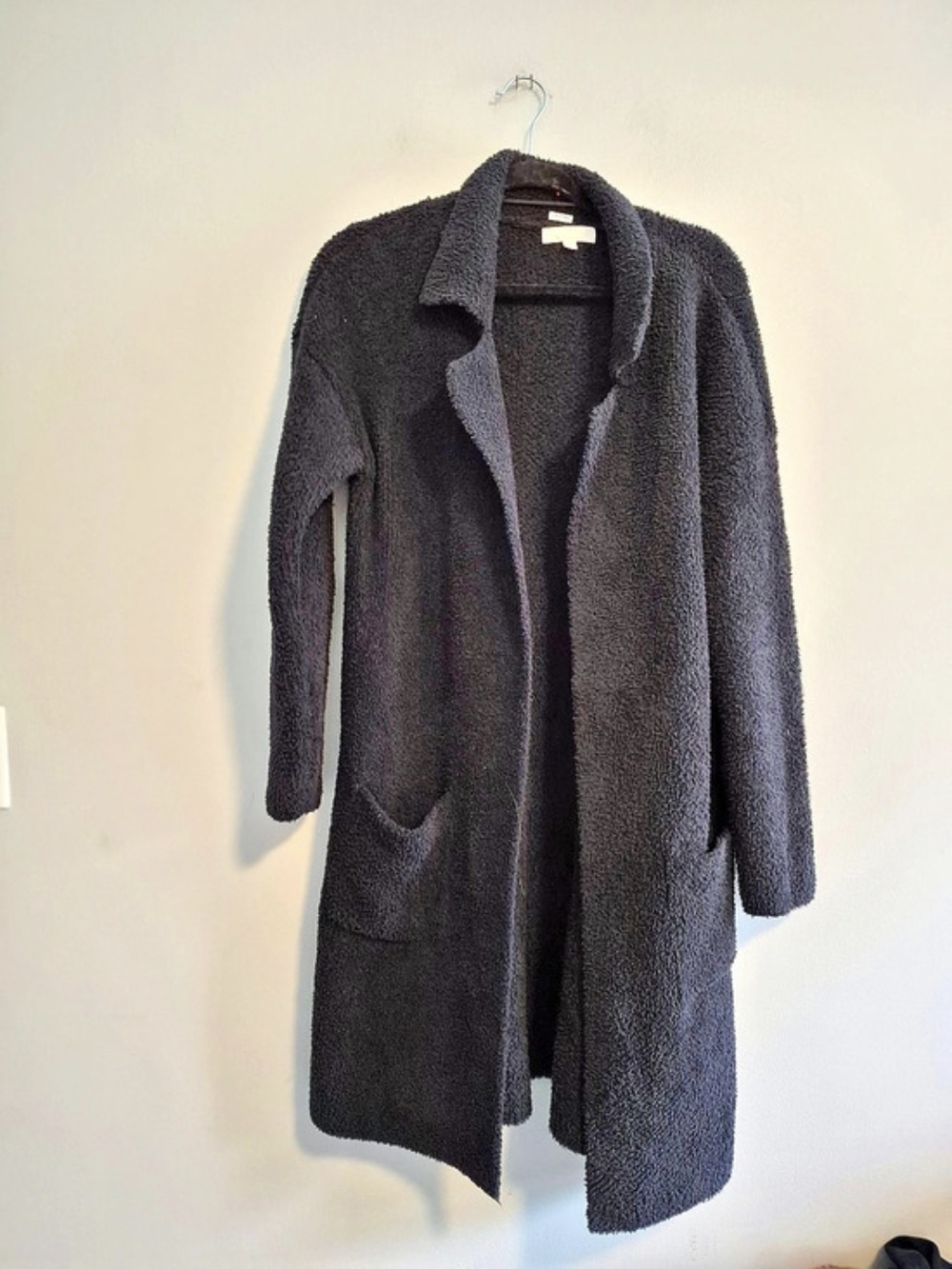 Adyson Parker 1x Black Sherpa Teddy Collard Cardigan Jacket